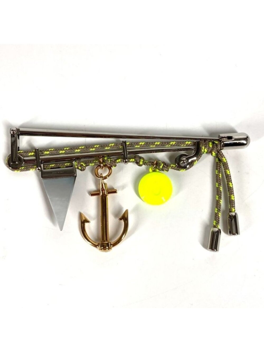 Louis Vuitton Brooch Rope Logo Metal Silver - Picture 5 of 9